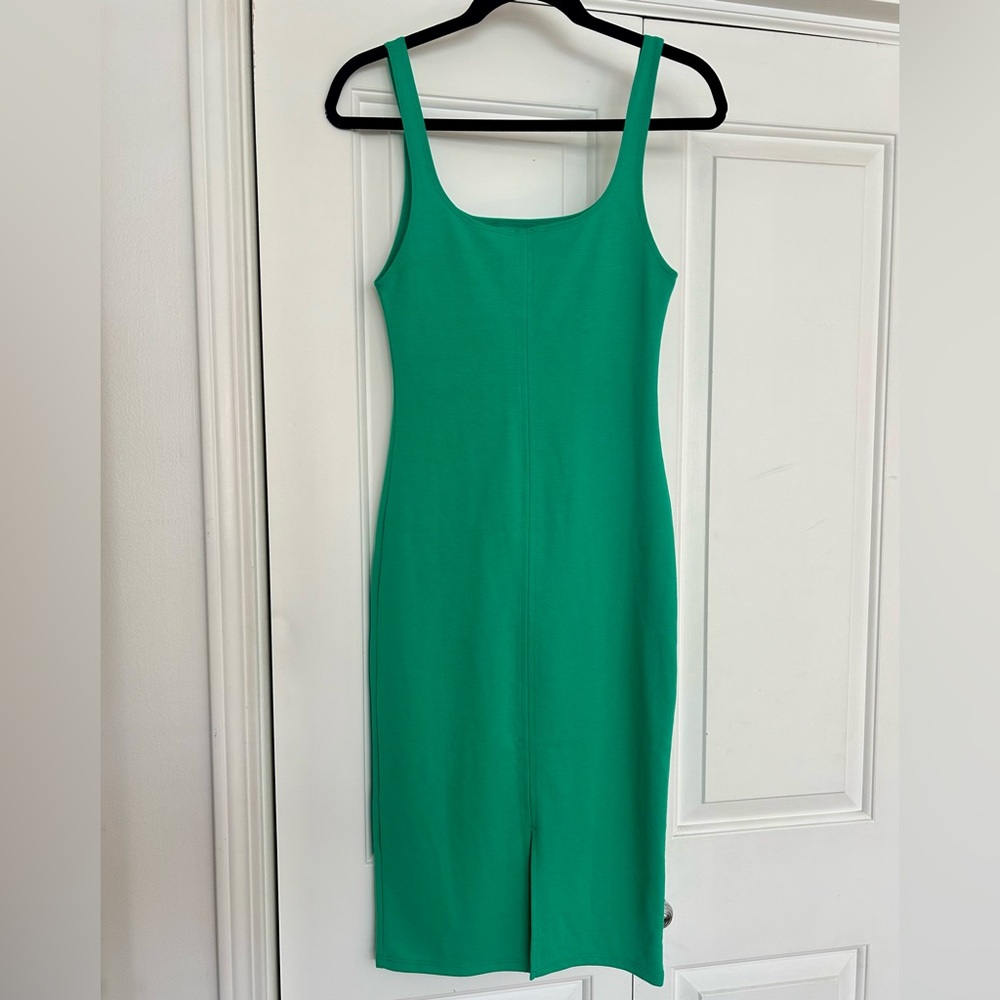 Zara‎ Vibrant Green Midi Dress